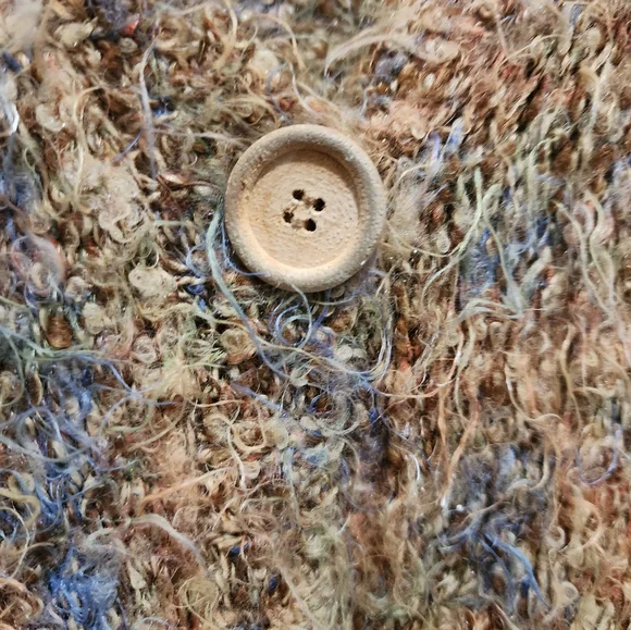 Carroll Reed Cozy Multicolor Button Down Sweater - Picture 3 of 9